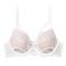 sexy slight stretch lace hollow bra_Black_White