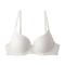 sexy slight stretch soft steel ring traceless bra_Black_White