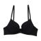 sexy slight stretch soft steel ring traceless bra_Black