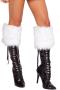 christmas long plush footmuffs(length:15cm)_Black_White