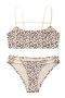 sexy slight stretch leopard printing hollow two-piece set_Beige