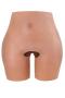 crotchless thicken silicone  stretch traceless buttocks shapewear(buttocks thick:1.2cm)_Beige_Khaki _Brown