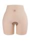 crotchless thicken silicone  stretch traceless buttocks shapewear(buttocks thick:1.2cm)_Beige
