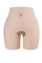 crotchless traceless silicone  stretch buttocks thicken bodyshape(buttocks thick:0.8cm)_Beige