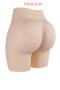 crotchless silicone stretch  traceless buttocks thicken bodyshape(buttocks thick:2cm)_Beige