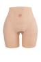 crotchless silicone stretch  traceless buttocks thicken bodyshape(buttocks thick:2cm)_Beige_Khaki