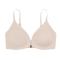 sexy high stretch gather up and hold up traceless ice silk bra_Black_Beige