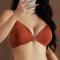 sexy high stretch gather up and hold up traceless ice silk bra_Black_Beige_Khaki _Brown