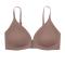 sexy high stretch gather up and hold up traceless ice silk bra_Black_Beige_Khaki