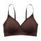 ice silk seamless comfortable breathable upper support with removable pads bra_Black_Pink_Beige_Khaki _Brown_Reddish Brown