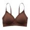 ice silk seamless comfortable breathable upper support with removable pads bra_Black_Pink_Beige_Khaki _Brown