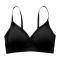 ice silk seamless comfortable breathable upper support with removable pads bra_Black