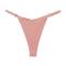 sexy stretch exquisite low-waisted heart shape ring seamless ice silk thong #1#_Pink