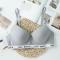 sexy slight stretch 3 colors letter printing with underwire padded bras_Gray