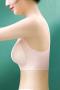 sexy plus size slight stretch solid color traceless soft support padded bras size run small_Black_White_Pink