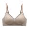 sexy plus size slight stretch traceless gathered breathable thin bra size run small_Black_Dark Gray_Pink_Rose Red_Beige_Khaki