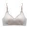 sexy plus size slight stretch traceless gathered breathable thin bra size run small_Black_Dark Gray_Pink_Rose Red_Beige