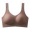 sexy plus size slight stretch gathered breathable traceless lifting thin bra size run small_Black_Dark Gray_Pink_Red_Light Green_Beige_Brown