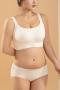 sexy plus size stretch solid color breathable traceless padded bras_Black_White