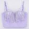 sexy slight stretch rhinestone chain tassels with underwire padded bralettes_Black_Magenta_Green_Light Purple