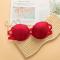 sexy slight stretch 4 colors padded underwire transparent straps gathered bra_Black_Red