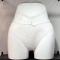 6 pcs sexy slight stretch mesh heart bow hollow panties(size run small)_Black_White