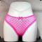 6 pcs sexy slight stretch mesh heart bow hollow panties(size run small)_Black_White_Pink_Red_Magenta