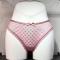 6 pcs sexy slight stretch mesh heart bow hollow panties(size run small)_Black_White_Pink