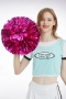 one pc solid color cheerleading flower_Red_Magenta