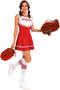 sexy stretch cheerleading costumes(with one pair cheerleading flower&stockings)_Black_Red