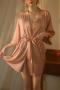 sexy non-stretch sling hollow lace chain decor two-piece sets sleepwear_Black_Light Purple_Rose gold