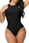 sexy high stretch tummy control  padded comfortable body shaper_Black