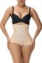 plus-size high stretch tummy high waist control  comfortable body shaper_Black_Beige