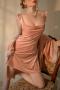 sexy slight stretch velvet lace belt two piece sets sleepwear size run small_Black_Gray_Rose gold