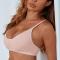 sexy slight stretch 6 colors solid color unpadded bras_Black_White_Pink