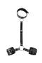 one pc sm new bound handcuffs necklace(mixed length)_Black