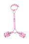one pc sm new bound handcuffs necklace(mixed length)_Black_Pink