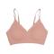 sexy slight stretch 9 colors solid color traceless padded bras_Black_White_Pink