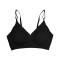 sexy slight stretch 9 colors solid color traceless padded bras_Black