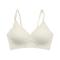 sexy slight stretch 9 colors solid color traceless padded bras_Black_White