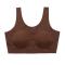 sexy high stretc solid traceless removable padded breathable thin bra_Black_Beige_Khaki _Reddish Brown