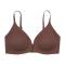 sexy high stretc gather traceless removable padded thin bra_Black_Gray_Dark Gray_Light Pink_Purple_Brown_Reddish Brown