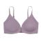 sexy high stretc gather traceless removable padded thin bra_Black_Gray_Dark Gray_Light Pink_Purple