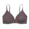 sexy high stretc gather traceless removable padded thin bra#1_Dark Gray
