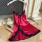 non-stretch sexy 5 colors backless sling imitation silk sleepwear_Black_White_Pink_Red
