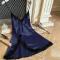 non-stretch sexy 5 colors backless sling imitation silk sleepwear_Black_White_Pink_Red_Dark Blue