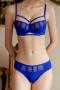 sexy slight stretch 4 colors hollow with underwire padded bras sets_Black_White_Pink_Blue