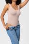 high stretch solid color crew neck seamless slimming shapewear_Black_Pink
