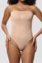 high stretch 3 colors solid color detachable shoulder strap bodysuit shapewear_Black_Brown_Nude