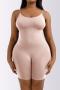 high stretch 4 colors solid color sling slimming shapewear_Black_Pink_Brown_Nude